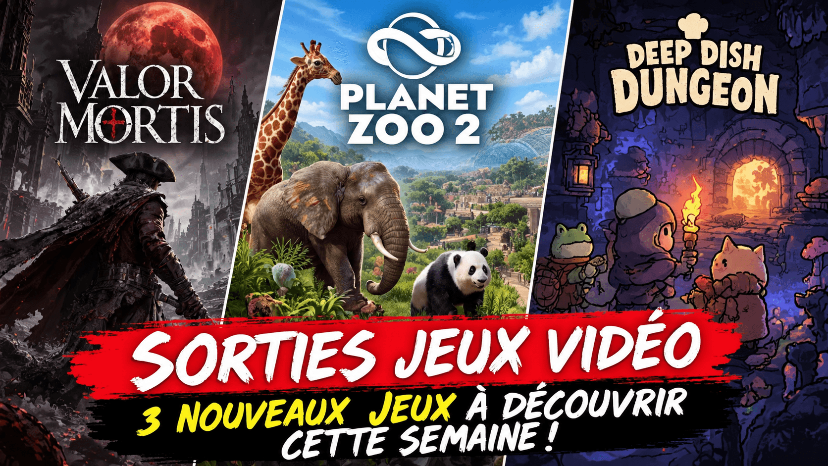 Sorties jeux vidéo : 3 nouveaux jeux à découvrir cette semaine sur PC et consoles