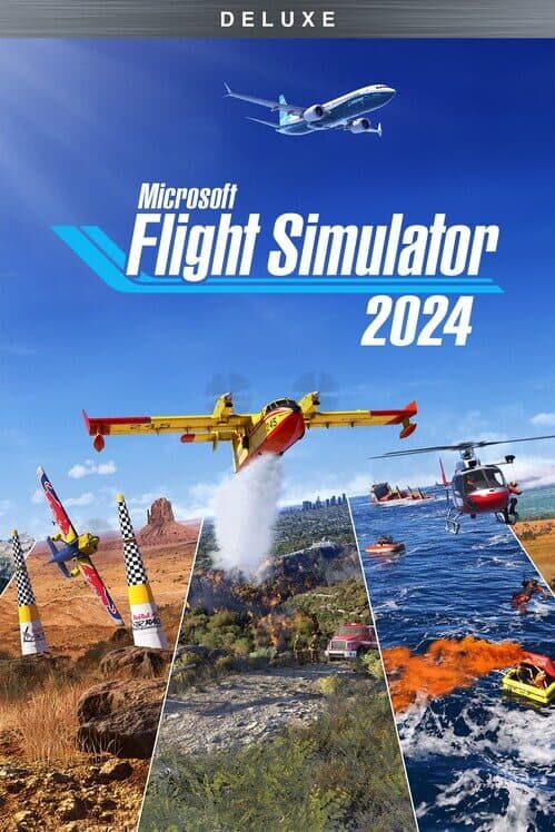 Jaquette de Microsoft Flight Simulator 2024 - Deluxe Edition